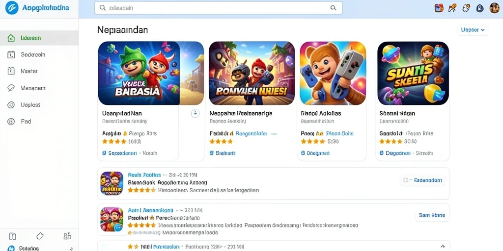 Gambaran antarmuka permainan yang menarik dan mudah dinavigasi.