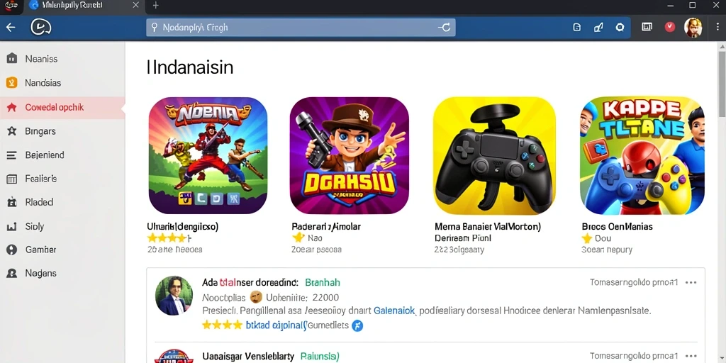 Tampilan menu awal yang menarik dan mudah dipahami.