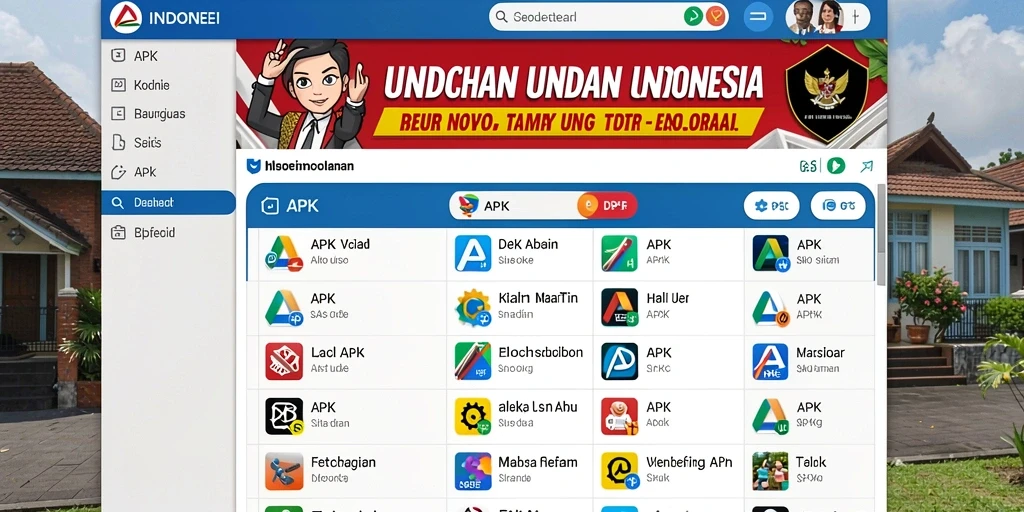 Tampilan menu utama yang menarik dan mudah dinavigasi.