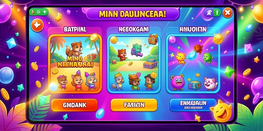 Tampilan layar utama YYRR yang menawan.