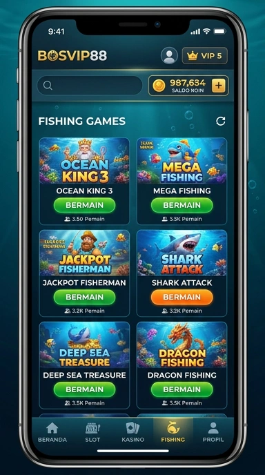 Cuplikan layar menu unduhan bosvip88 untuk perangkat Android